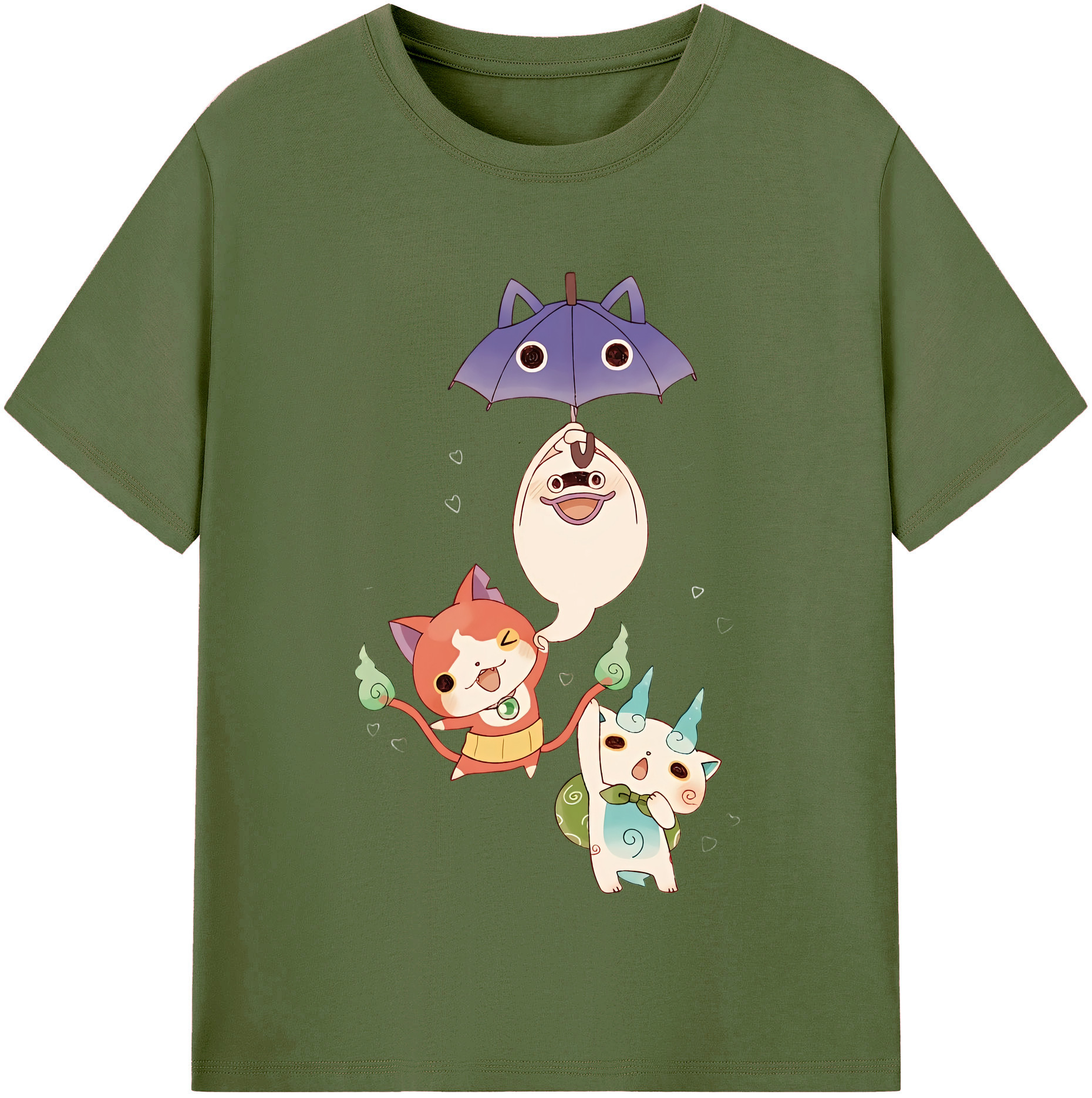 （画像用） 妖怪ウォッチ Yo-kai Watch 綿100％半袖Tシャツ（フロントプリント）